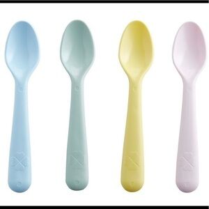 Pack of 4 KALAS Spoons, mixed colors, Ikea, new